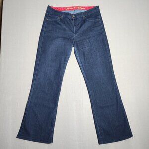 Cj by Cookie Johnson Grace jeans women's size 32 ink blue colour boot cut